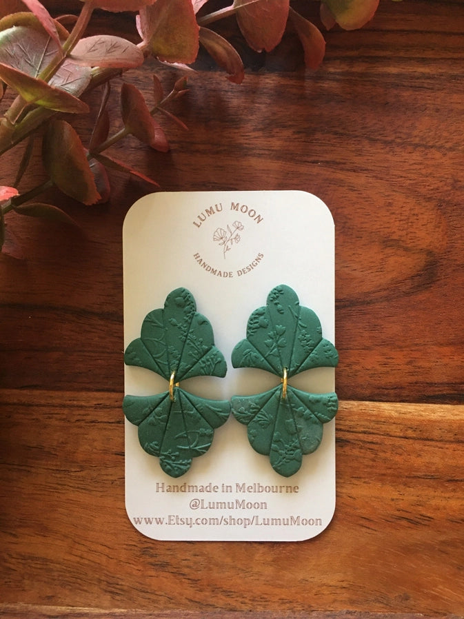 Lily Scallop Edge Earrings by Lumu Moon