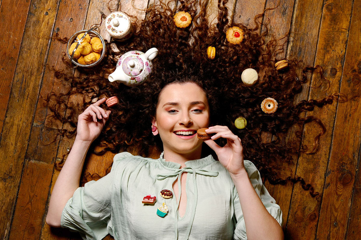 Lemon Drizzle Muffin Brooch by LaliBlue