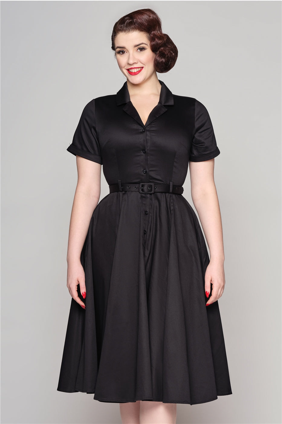 black swing cocktail dress Memento Mini Swing Dress in Black