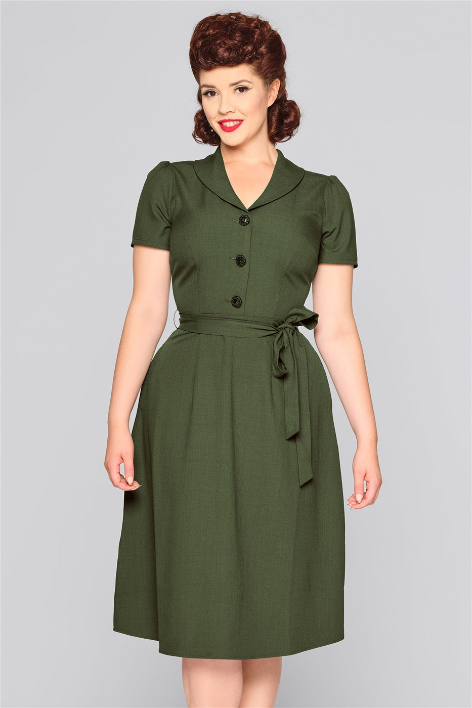 collectif green dress ModCloth