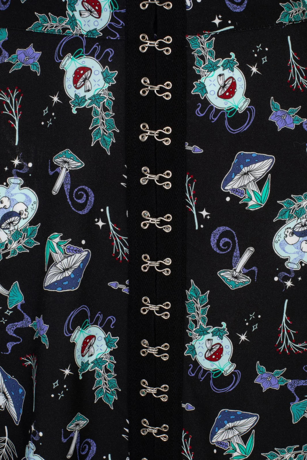 Amanita Mushroom Print kjol från Hell Bunny