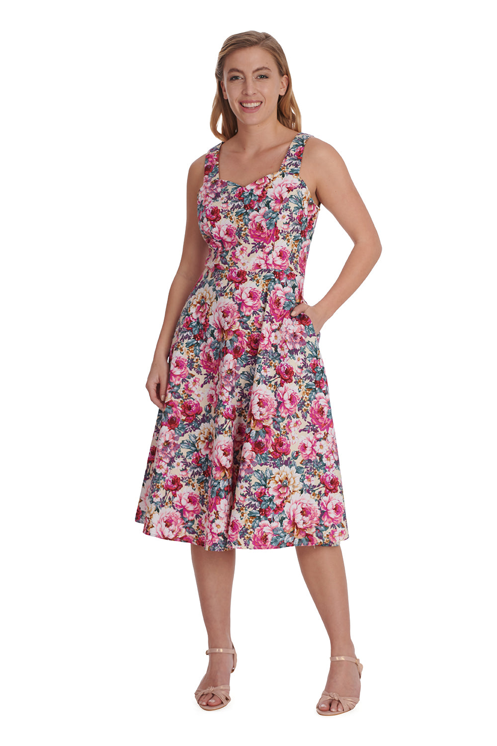 Bloom Swing Dress by Banned | 50s Flare Dresses Lemonie Boutique Bloom Swing Dress by Banned | 50s Flare Dresses Lemonie Boutique