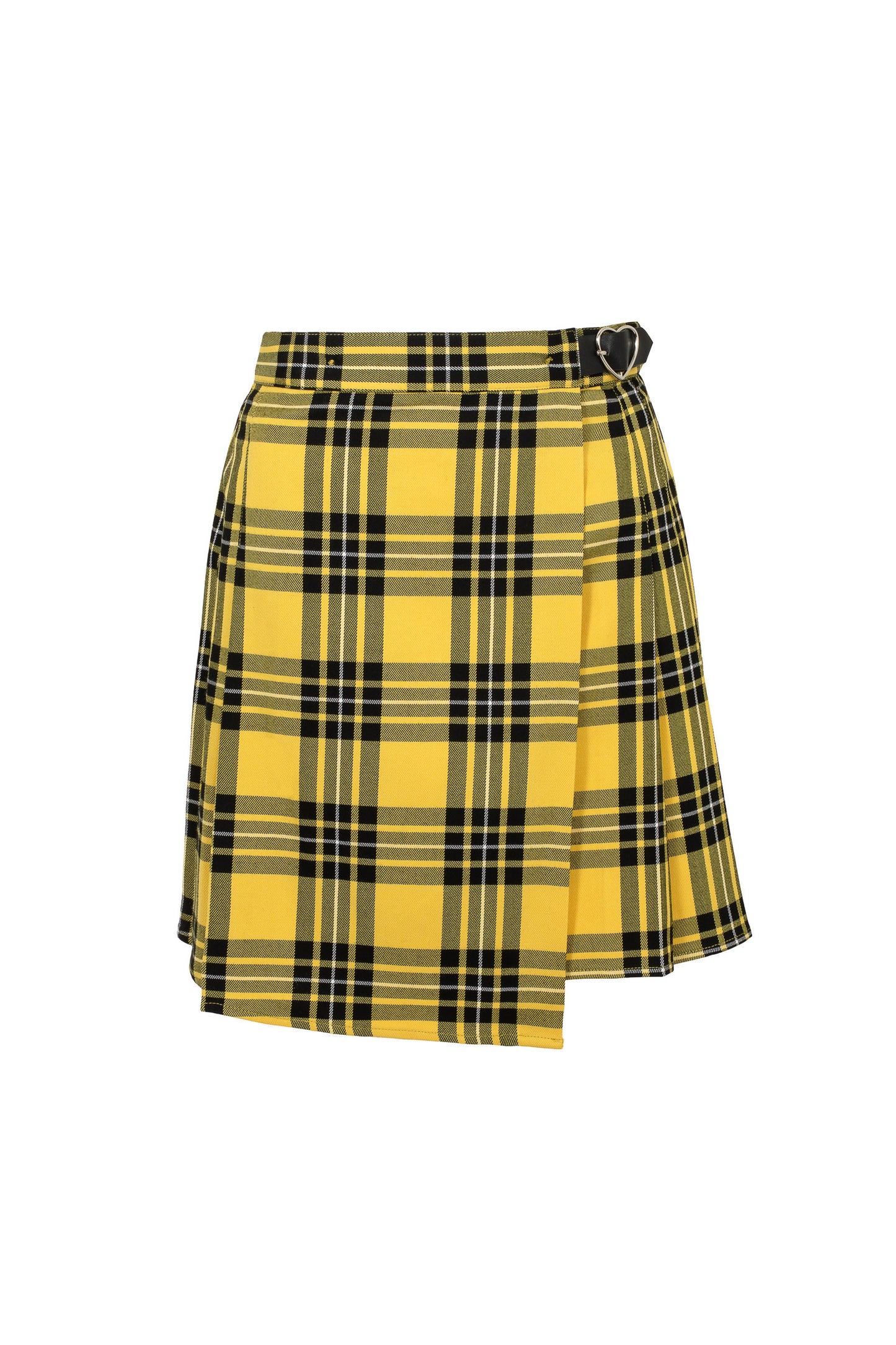 Corey Yellow Tartan Mini Kjol från Hell Bunny