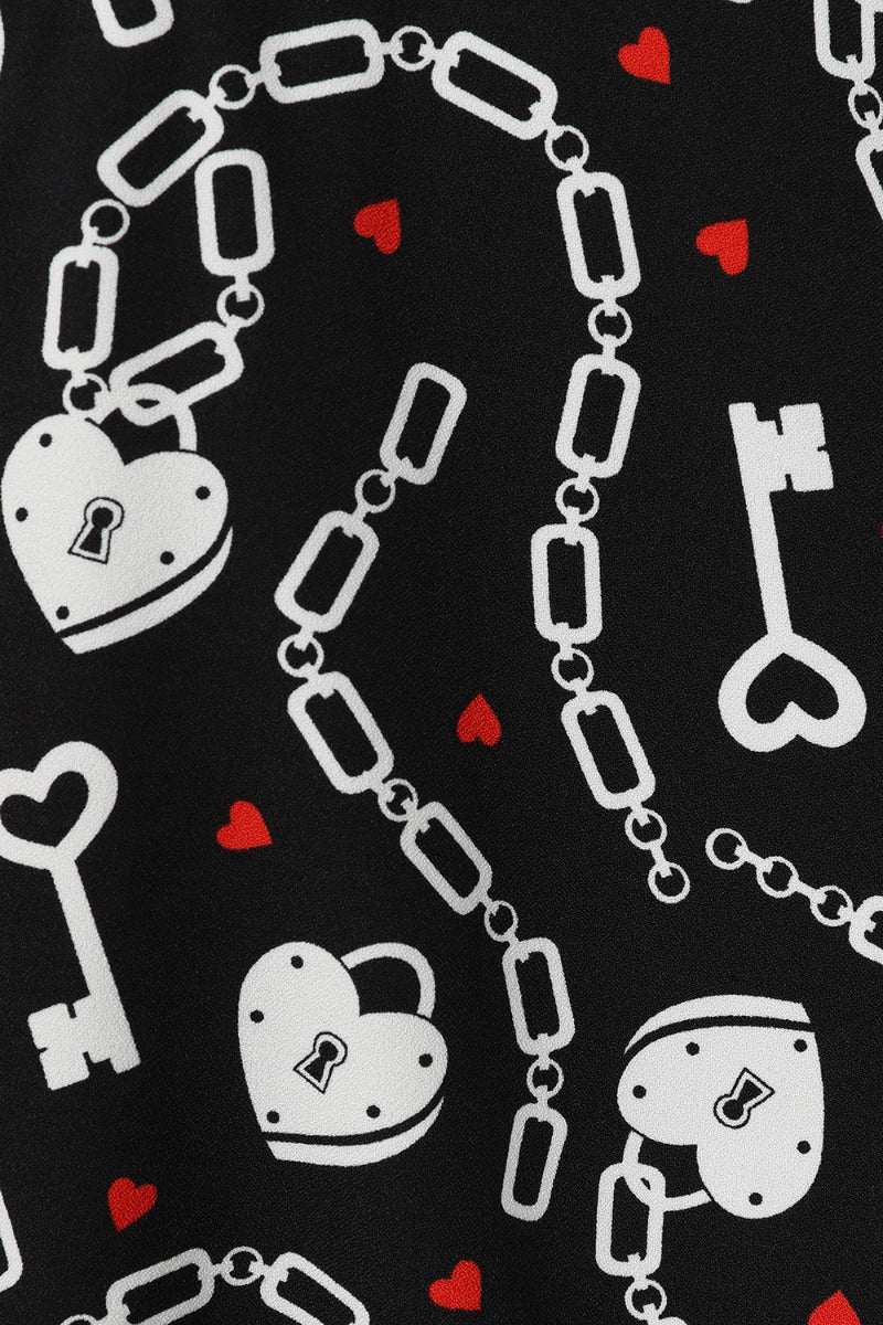 Heart Lock-minikjol från Hell Bunny