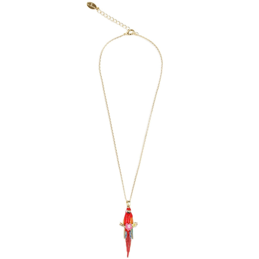 Ara emalj papegojhalsband av Bill Skinner