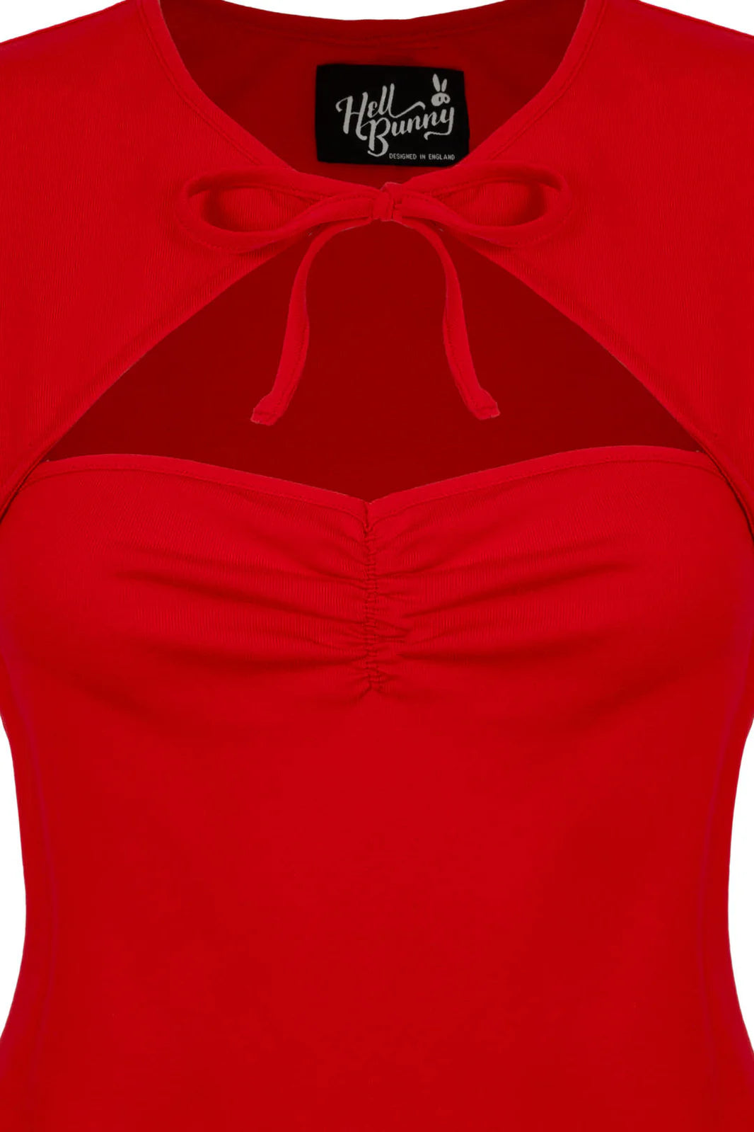 Priscilla Sweetheart Casual Top in Red by Hell Bunny - Lemonie Boutique