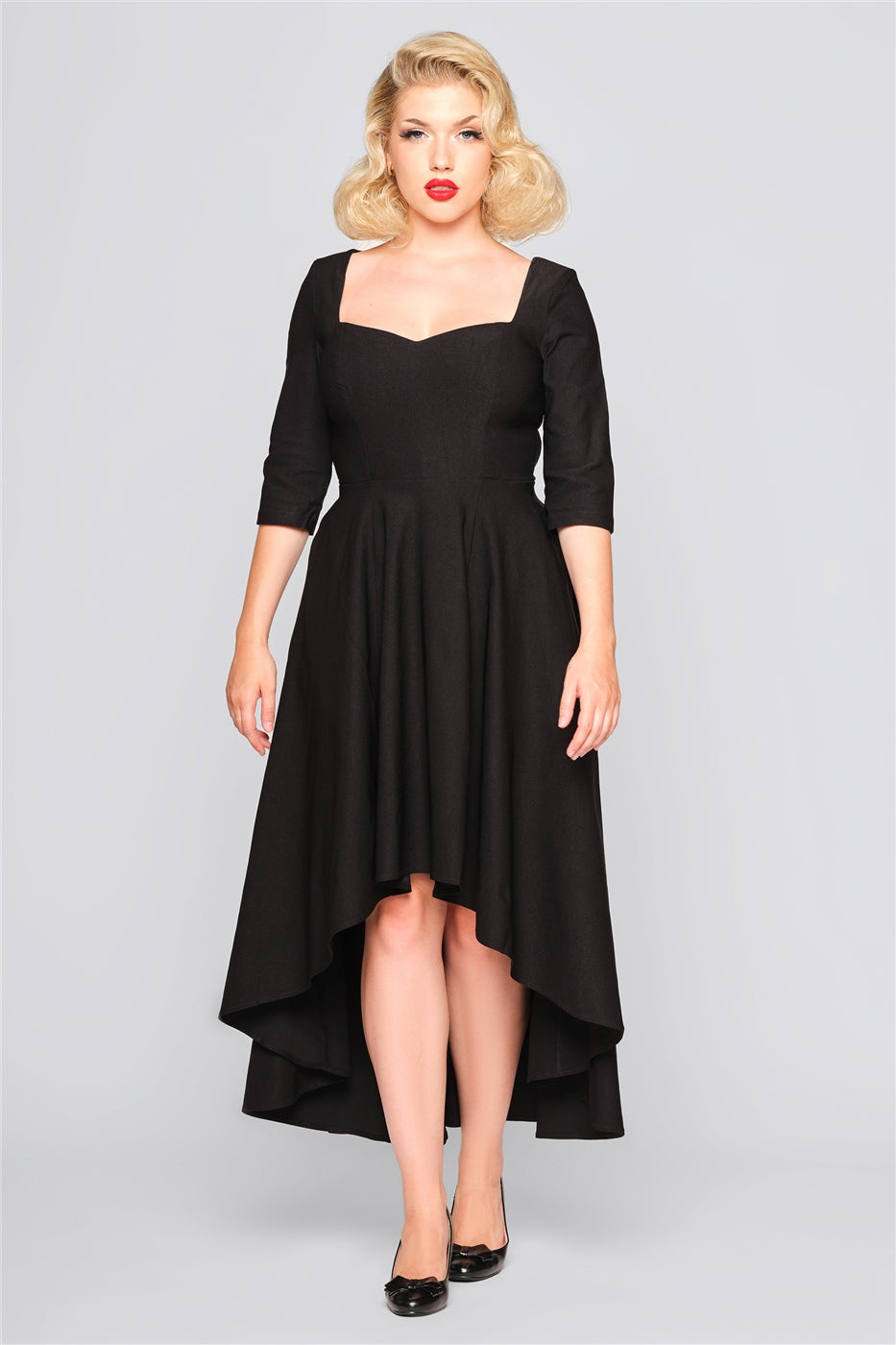 Lydia Dip Hem Dress by Collectif Lemonie Boutique Lydia Dip Hem Dress by Collectif Lemonie Boutique