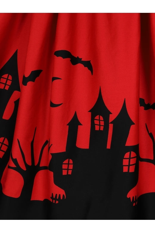Amber-lea Haunted House Swing Dress by Collectif