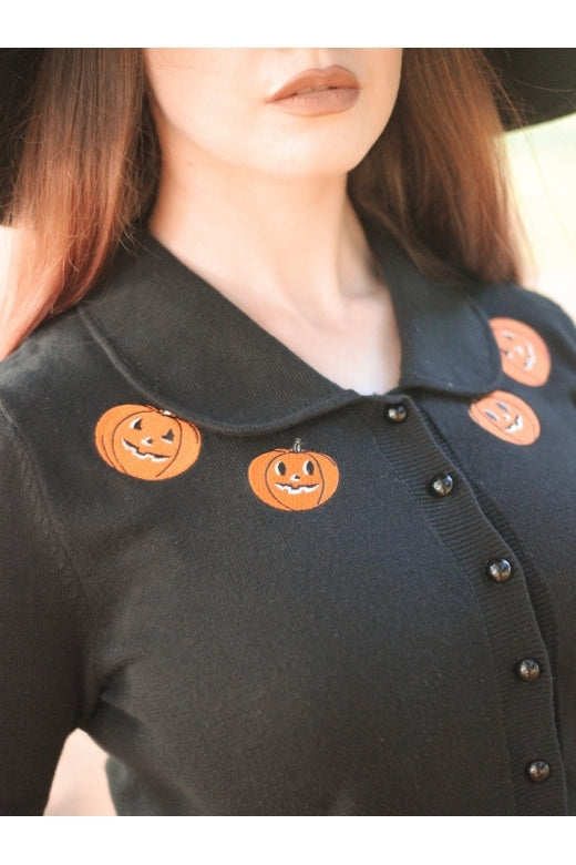 Halette Pumpkin Cardigan från Collectif