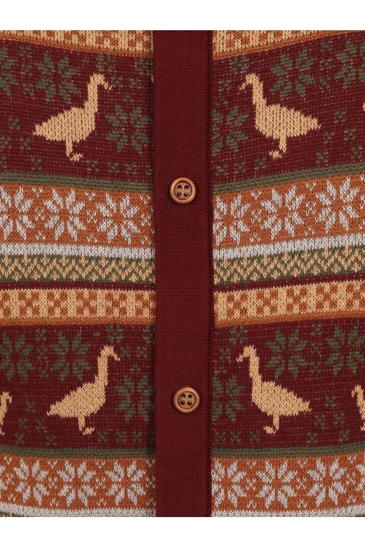 Bella Duck Fair Isle Knitted Top by Bright And Beautiful