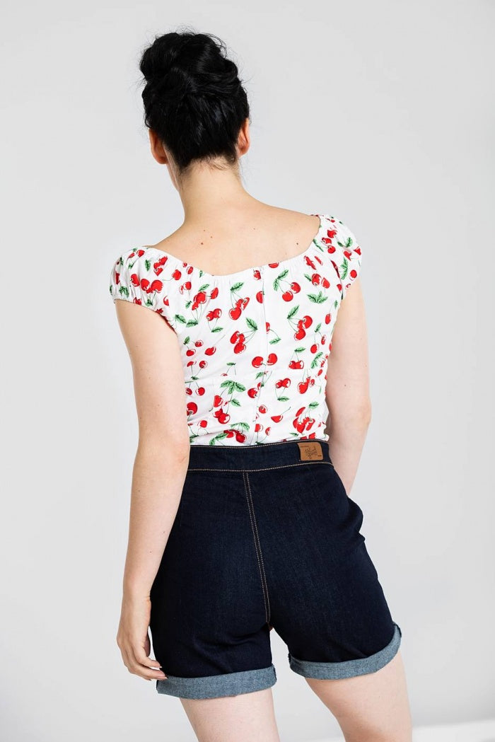Sweetie Retro Cherry Top från Hell Bunny