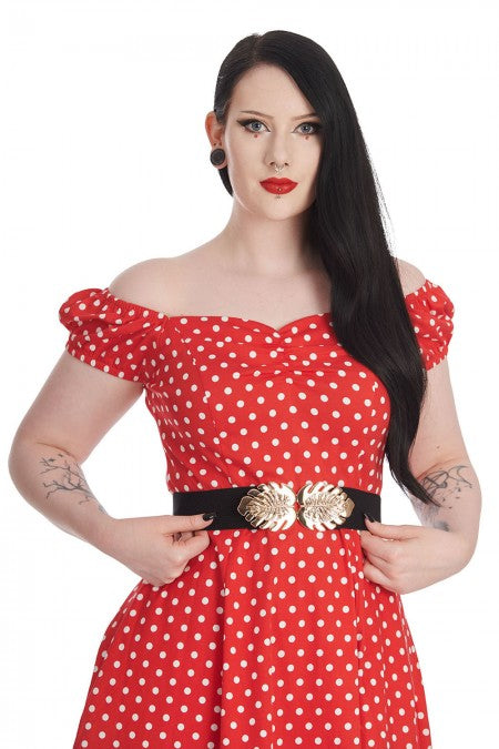 Deliciosa bälte i svart/guld från Banned