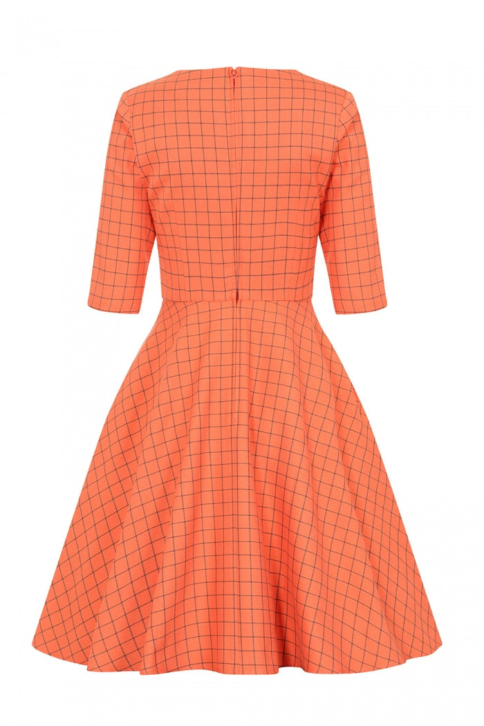 Back view of the Zora dress with no model