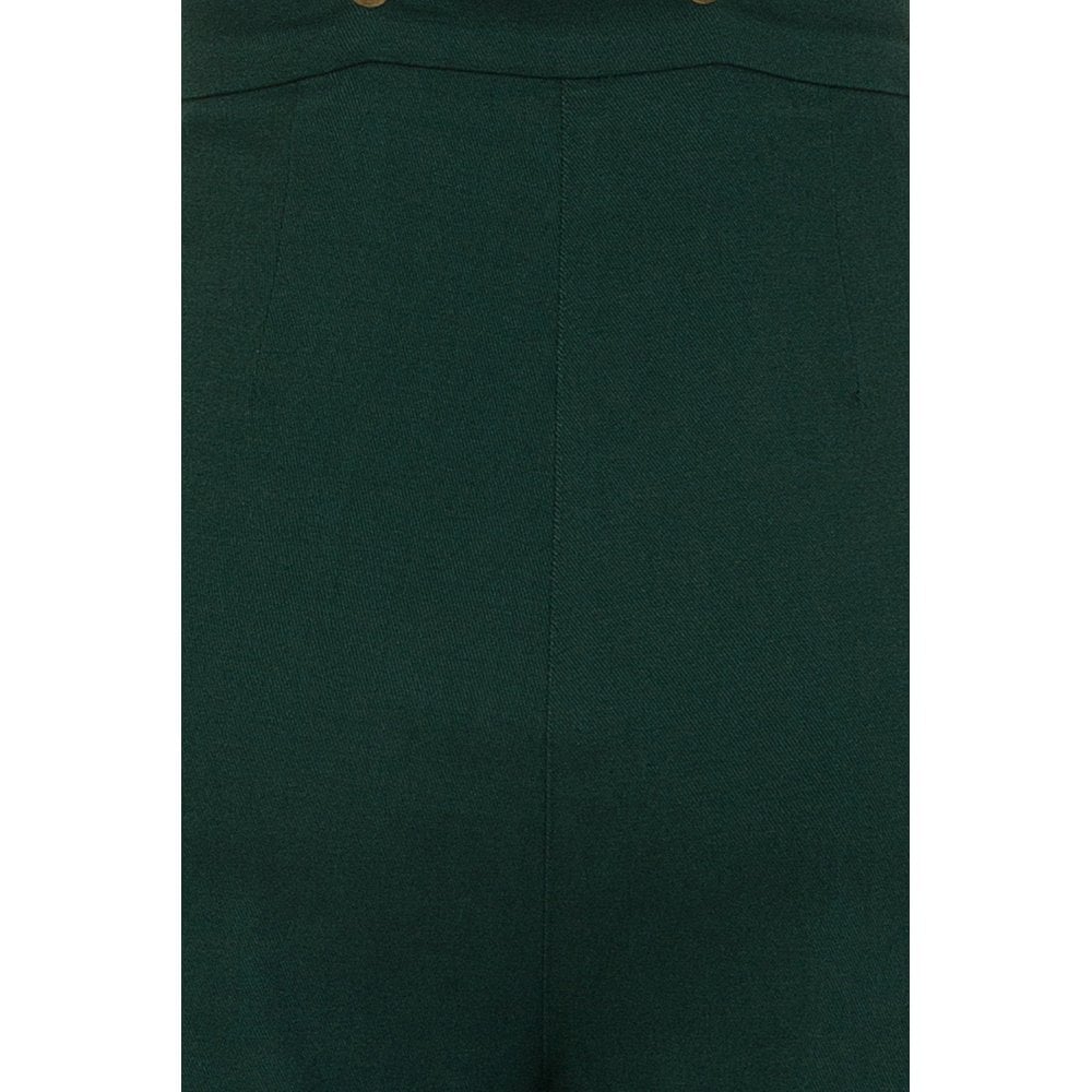 Glinda Plain Trousers in Green by Collectif