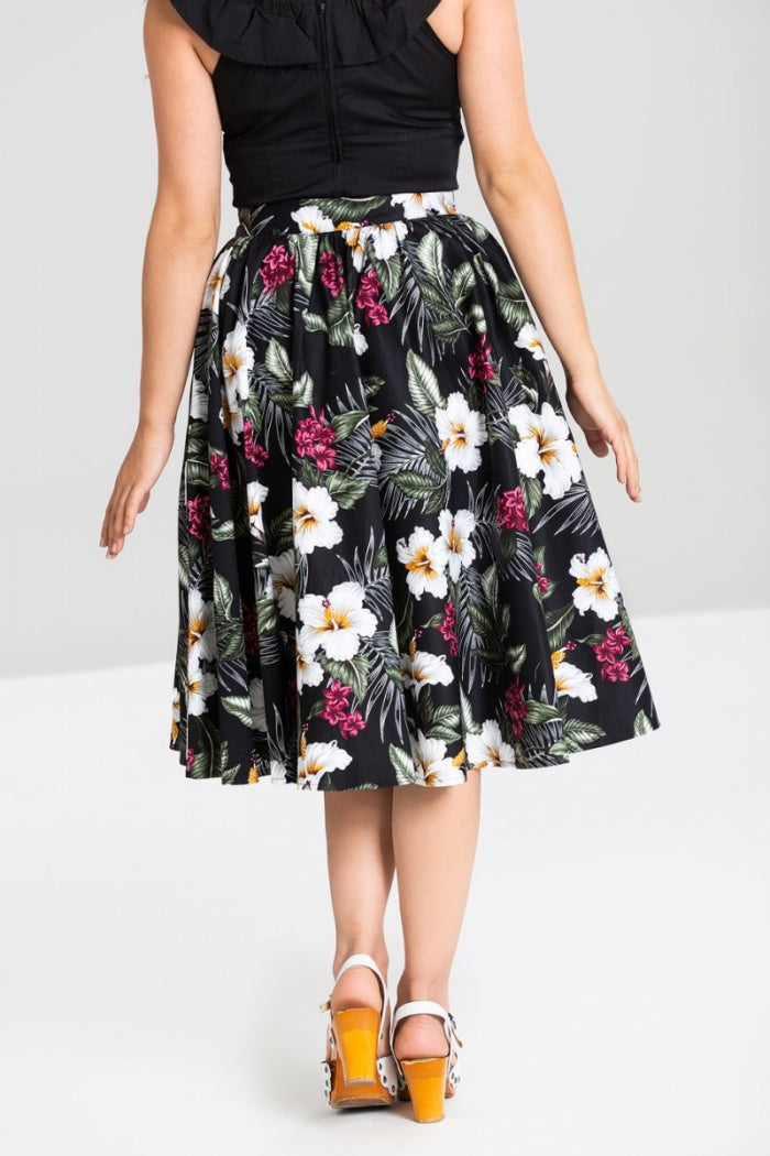 Tahiti-kjol i svart från Hell Bunny