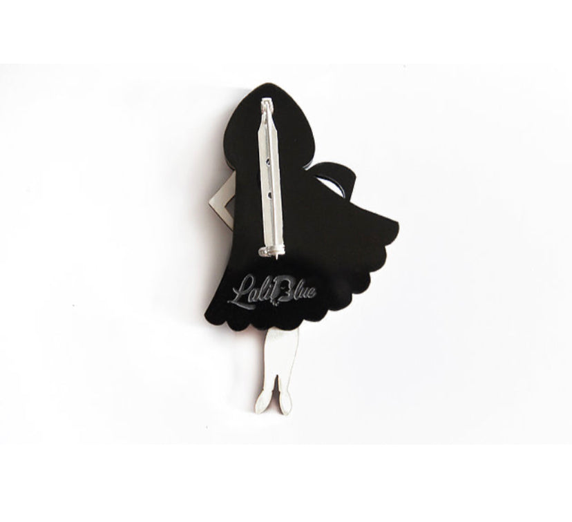 Death Girl Brooch by Laliblue