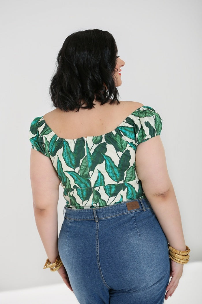 Rainforest Top by Hell Bunny