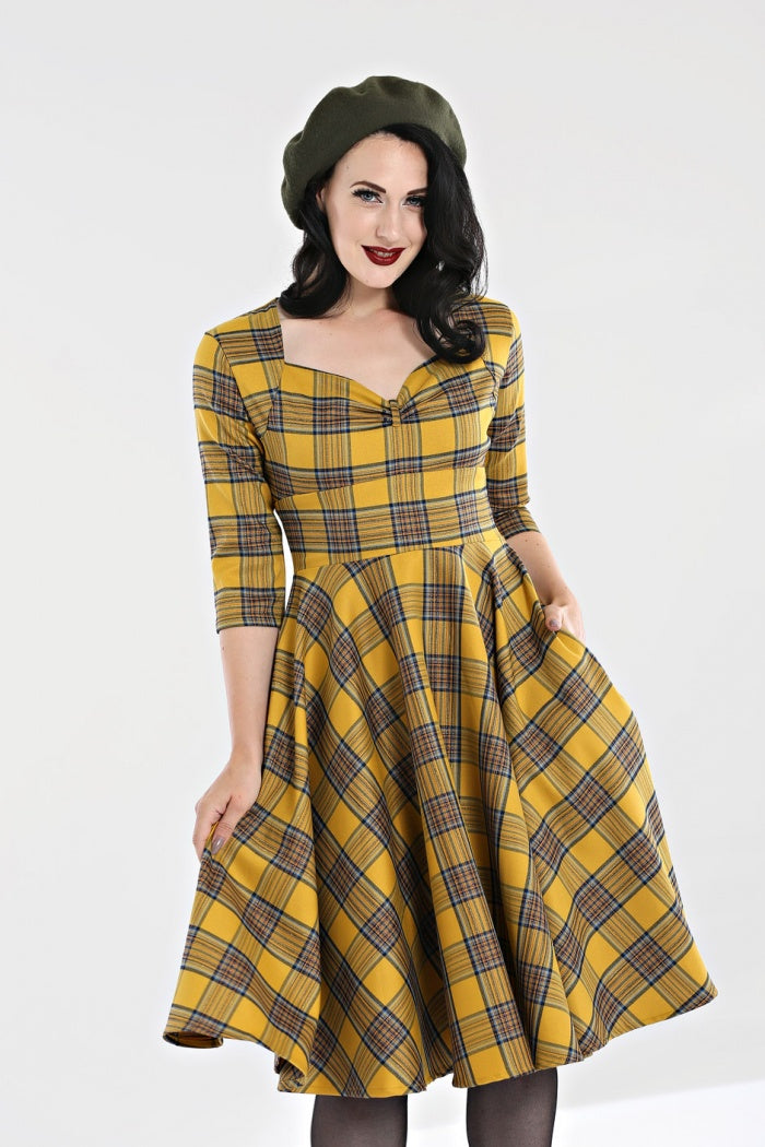Dijon 50s Dress by Hell Bunny | Vintage Swing Dresses Lemonie Boutique Dijon 50s Dress by Hell Bunny | Vintage Swing Dresses Lemonie Boutique
