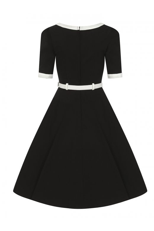 Sadie 50s Swing Dress i svart från Collectif