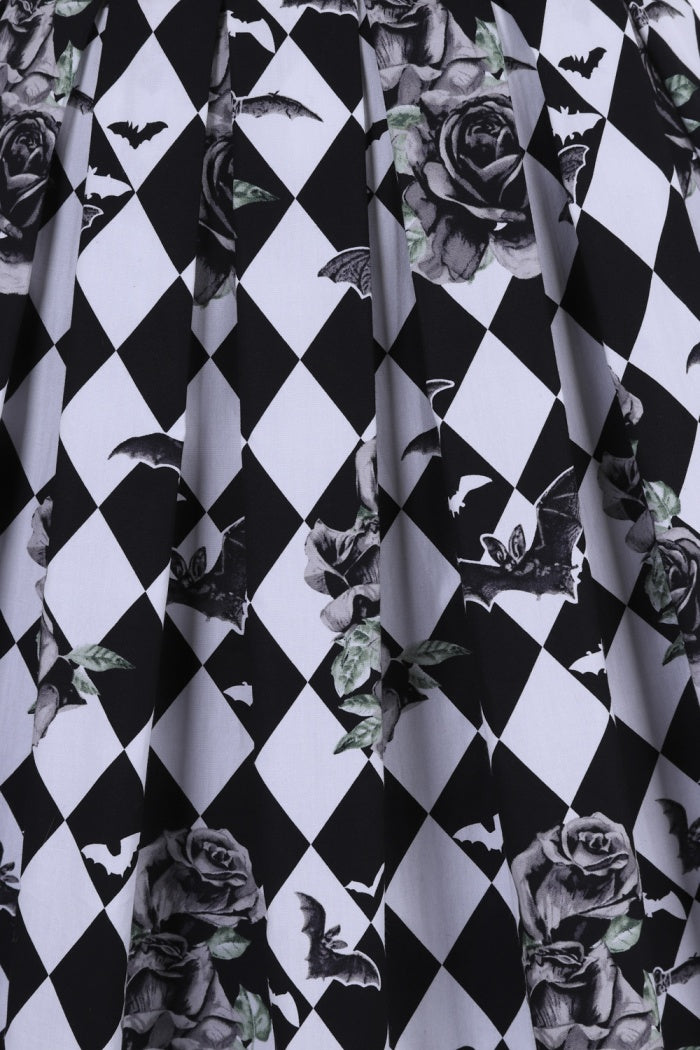 Hauntley 50s Skirt by Hell Bunny