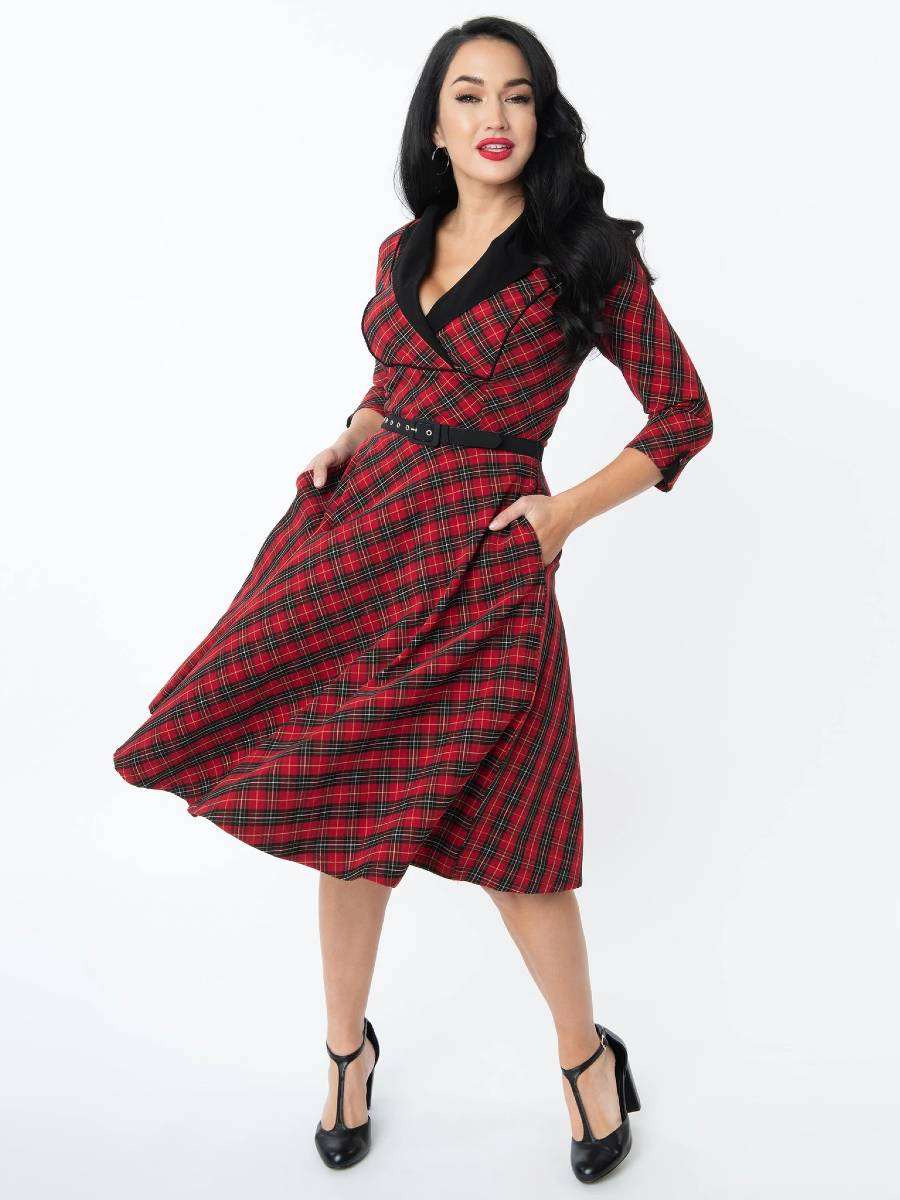 red 50s swing dress Be Mine 1950's Sweet Cherry Swing Dress by Stop Staring! Italy Direct