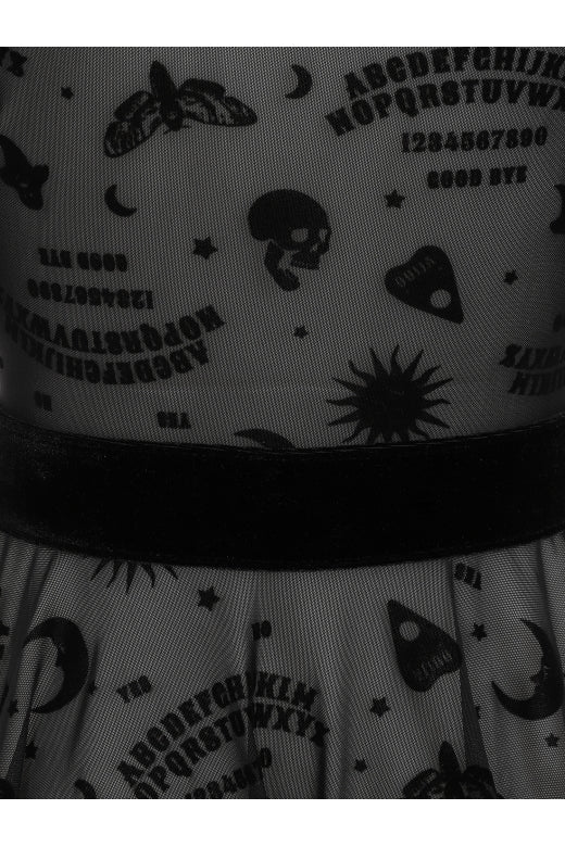 Ana Ouija Mesh Skater Dress by Collectif