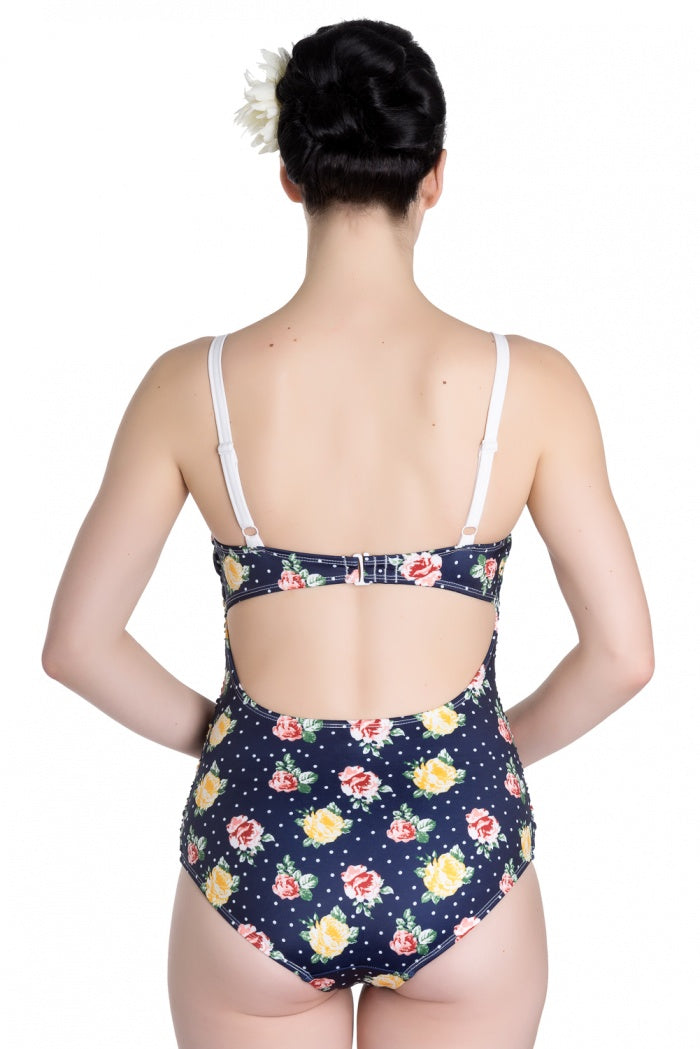 Emma Floral Retro Swimsuit by Hell Bunny