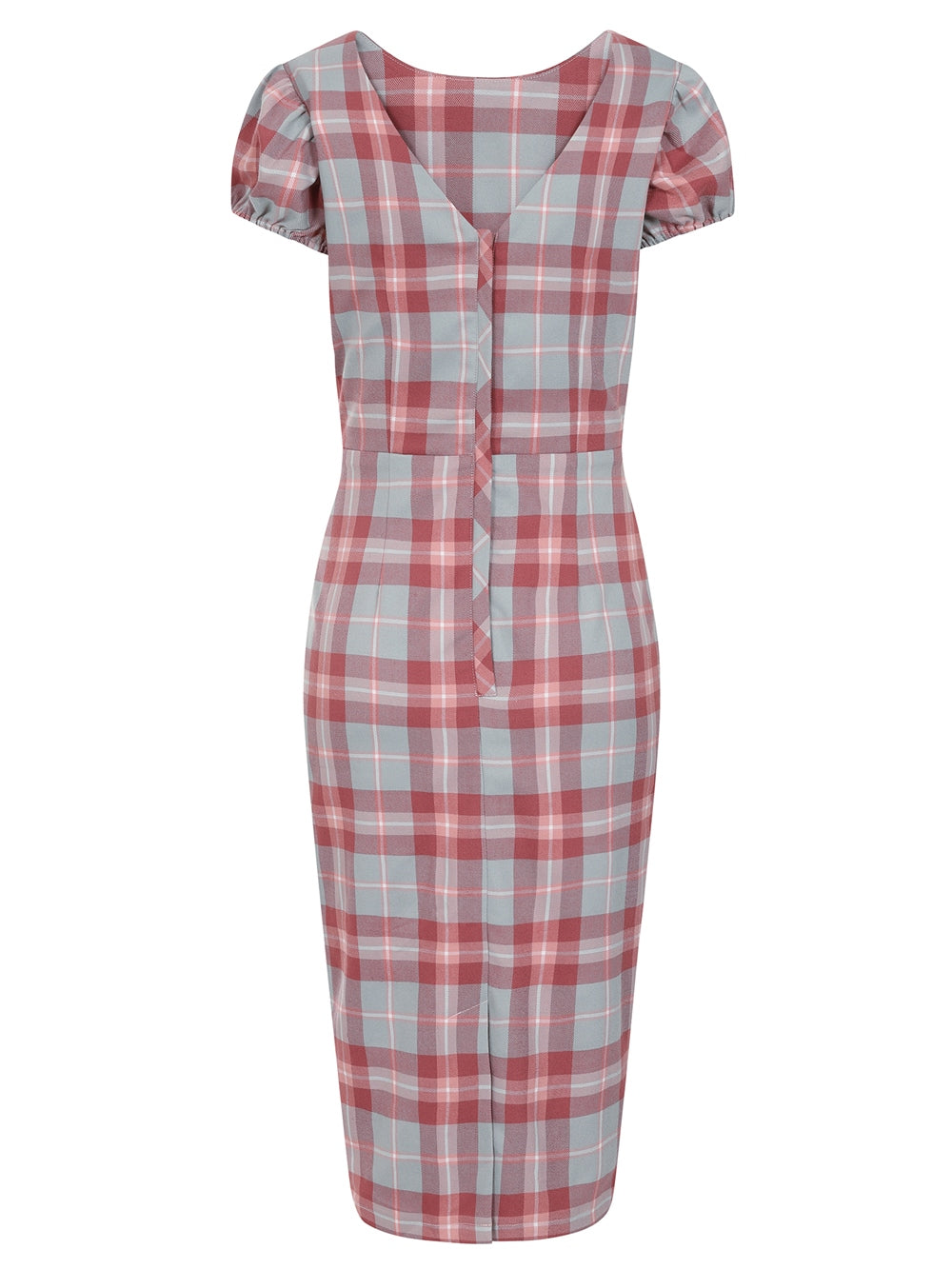 Demira Princess Check Pencil Dress by Collectif