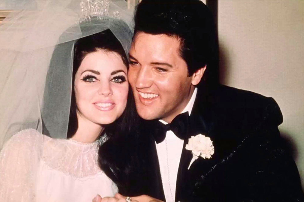 50s wedding couple priscilla and Elvis Presley