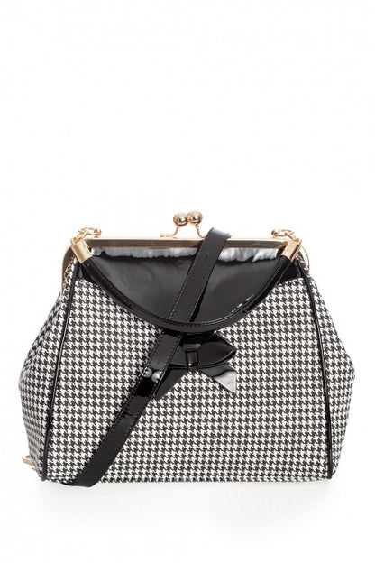 Marilyn Houndstooth Handbag by Banned