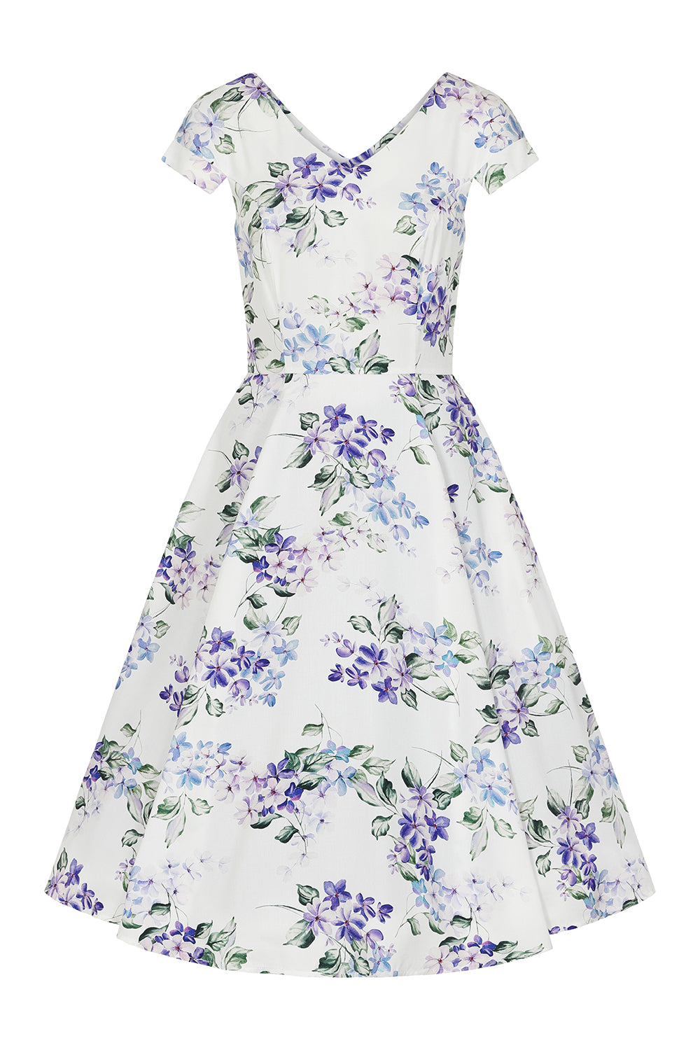 Lucie Floral 50s Swing Dress by Hearts and Roses