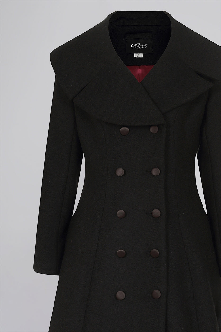 Eileean coat in black by Collectif