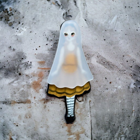 Ghost Girl Brooch by Laliblue
