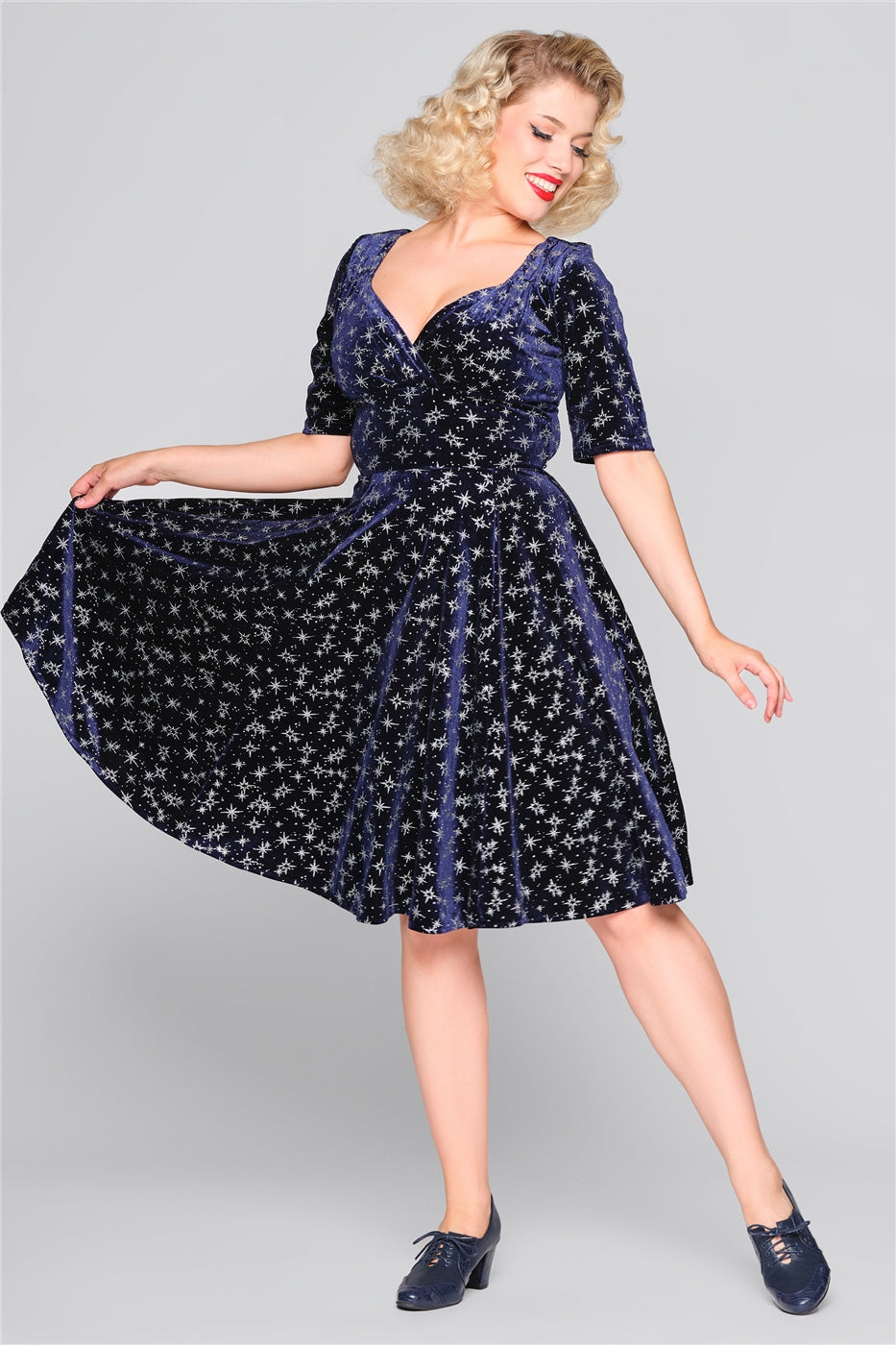 Trixie Velvet Sparkle Doll Dress by Collectif