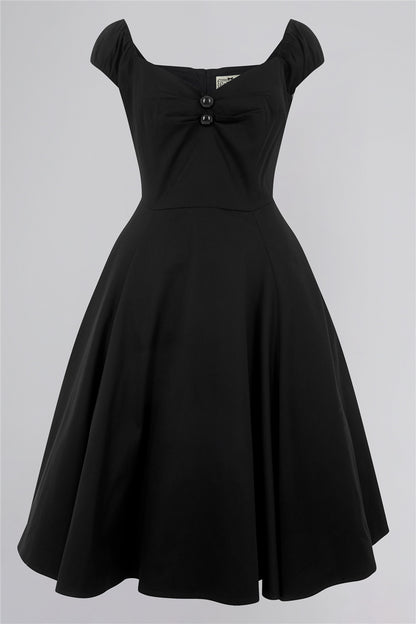 Dolores Black Doll Dress by Collectif front