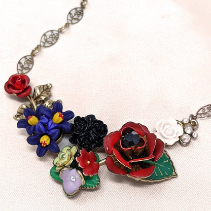 Frida Cluster Flower Necklace by Lovett & Co