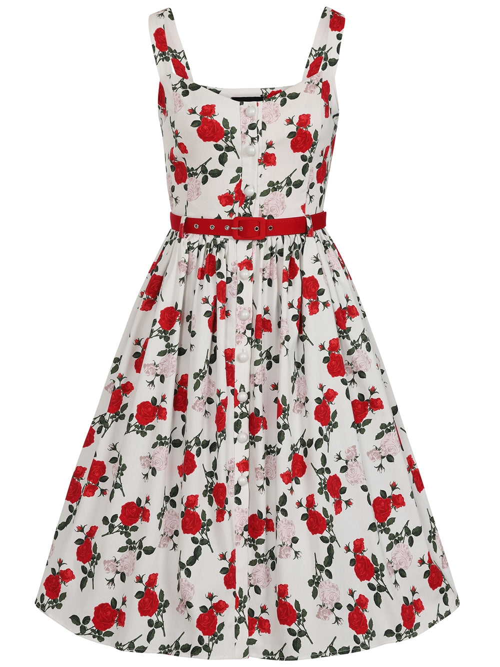 Jemima Rose Dance Swing Dress by Collectif