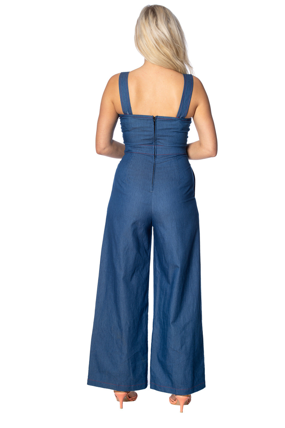 Seaside Diner 50s Jumpsuit by Banned