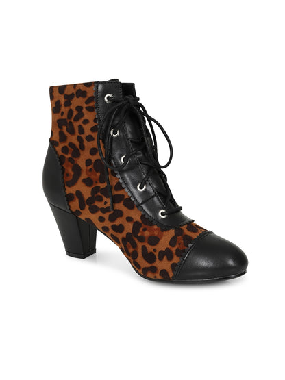 Selma Leopard Boots by Collectif
