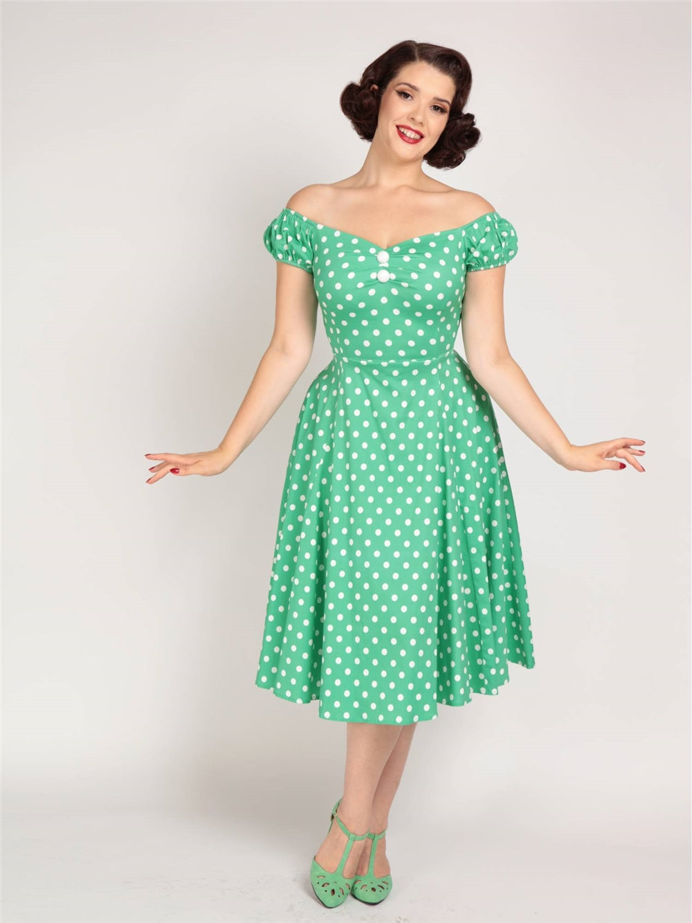Dolores Classic Polka Doll Dress by Collectif