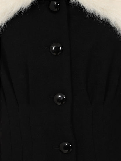 Pearl Coat in Black by Collectif
