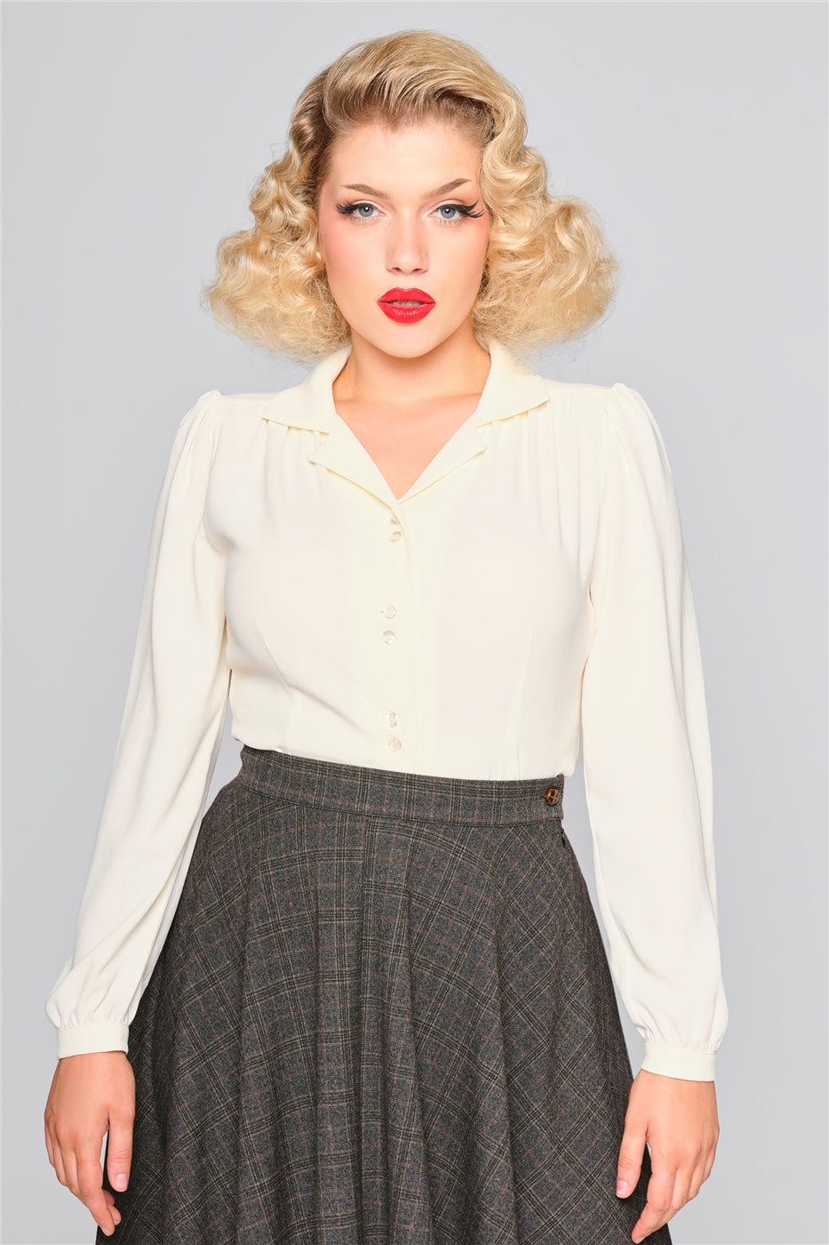 Pepper Ivory 40s Blouse by Collectif