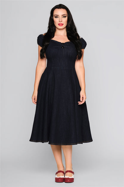Dolores Denim Doll Dress by Collectif