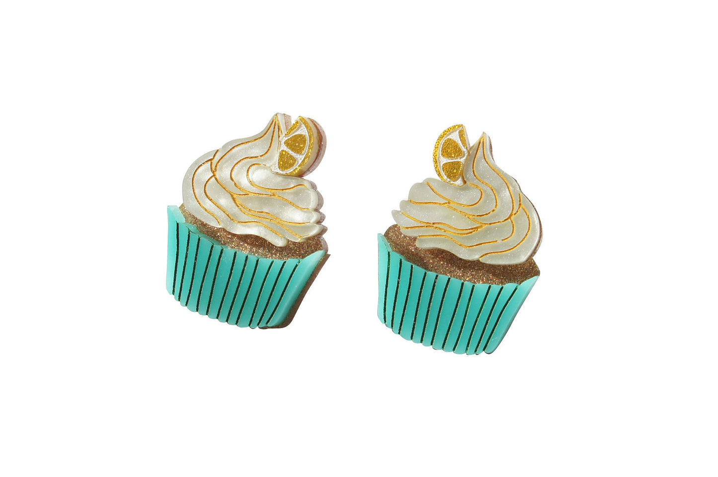 Lemon Drizzle Cake Earrings by LaliBlue