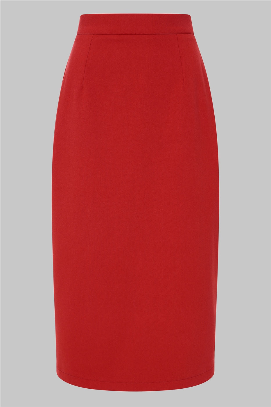 Red Posey pencil skirt by Collectif
