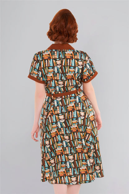 Brenda Books Swing Dress by Collectif X Lindy Bop