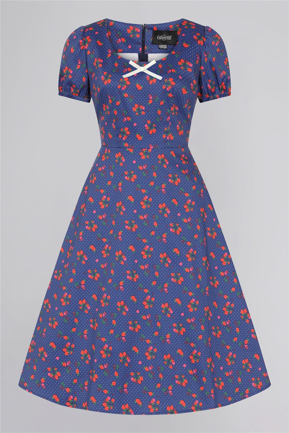 Leanne Mixed Berries Swing Dress by Collectif