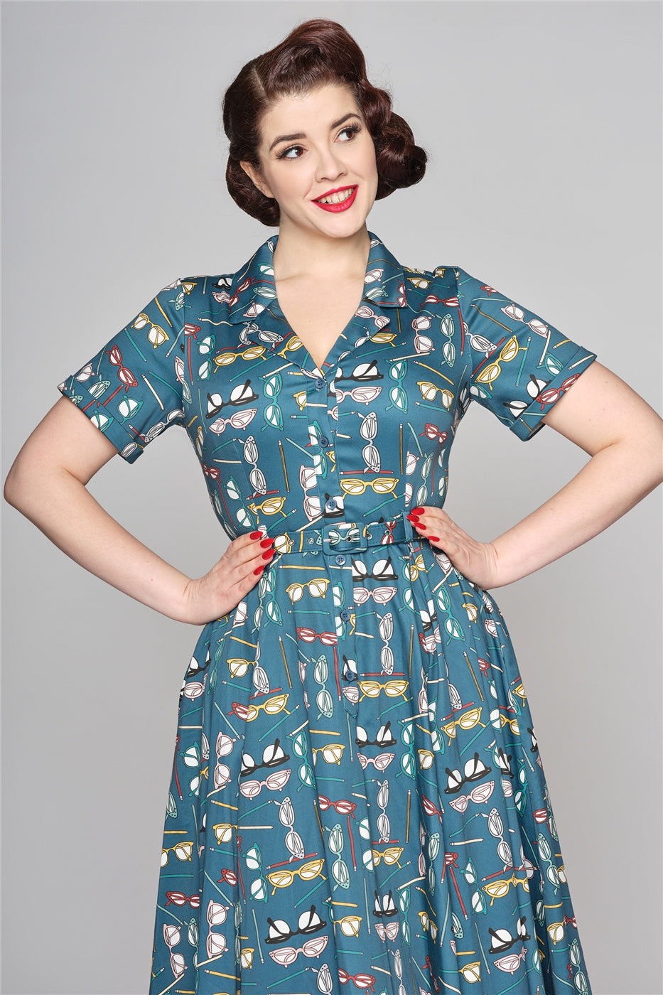 Caterina Geek Swing Dress by Collectif