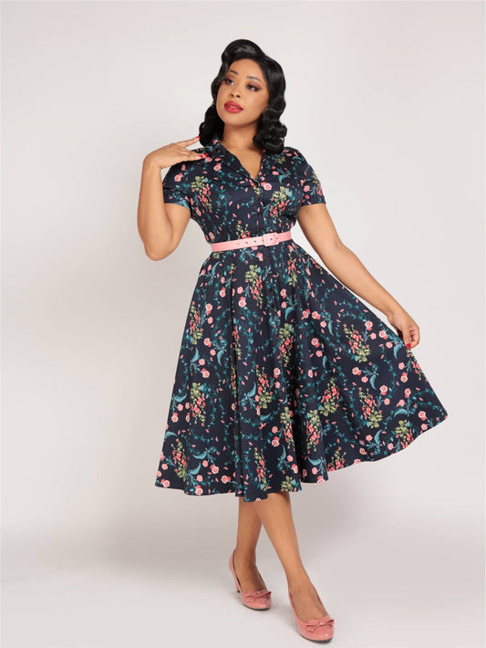 Caterina Hollyhocks Hooray Dress by Collectif