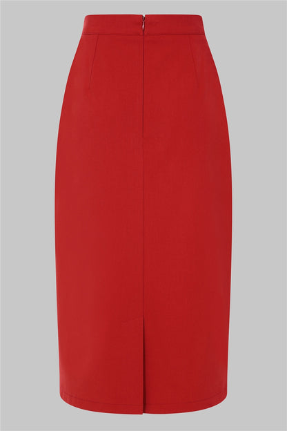Posey Plain Straight Skirt by Collectif